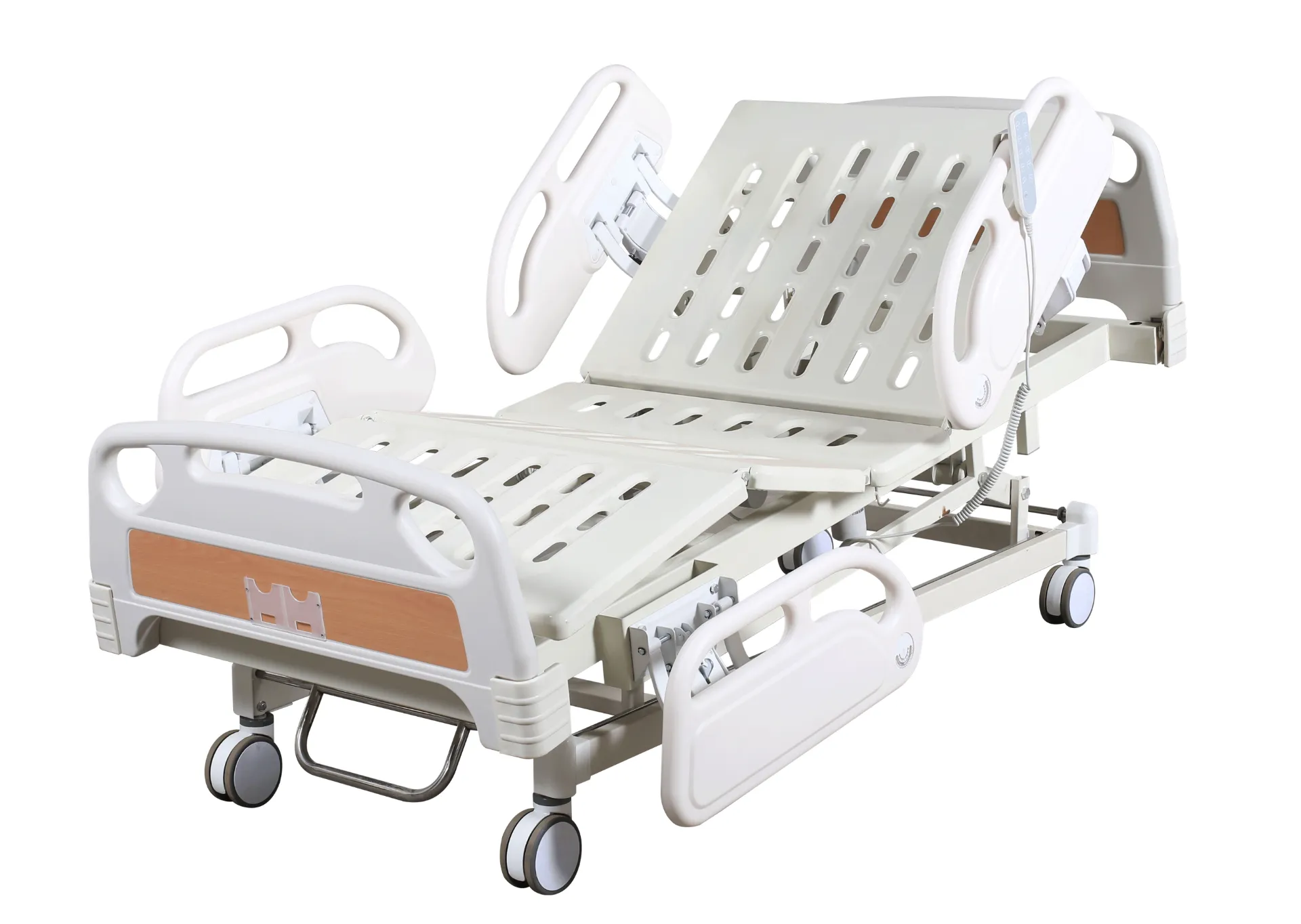 Customized  motorized hospital bed with iv pole