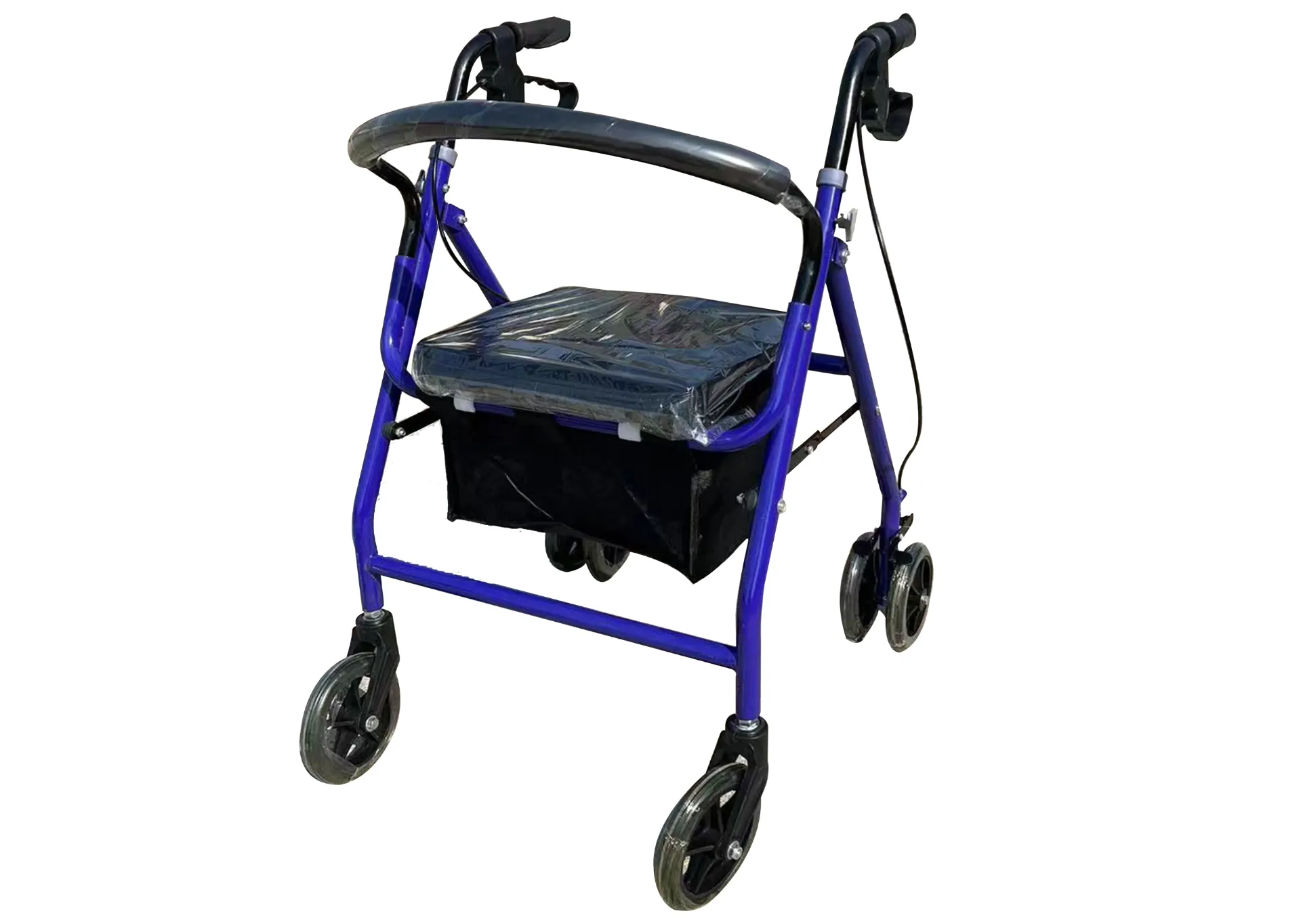 Rollator mobility walker with seat lightweight